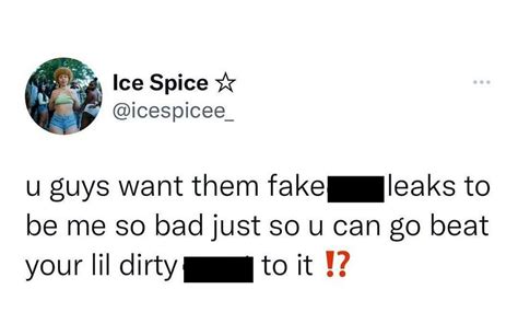 ice spice leeked|Ice Spice Responds to People Leaking Her Music